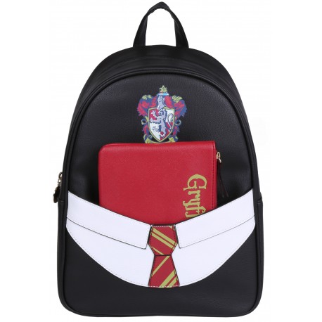 Zaino nero + borsa per cosmetici bordeux Harry Potter.