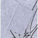 Szara, krótka bluza z cyrkoniami Królik Bugs