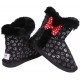 Czarne zimowe buty w stylu EMU z grafiką Minnie