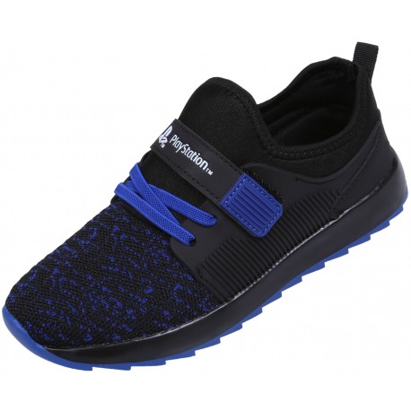 Czarno-niebieskie buty sportowe PlayStation