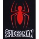 Chłopięca, czarna bluzka z gumowym motywem Spider-man