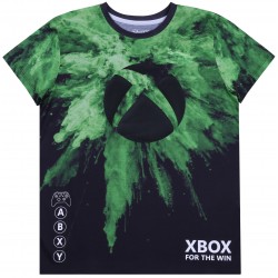 Czarno-zielona koszulka chłopięca Xbox