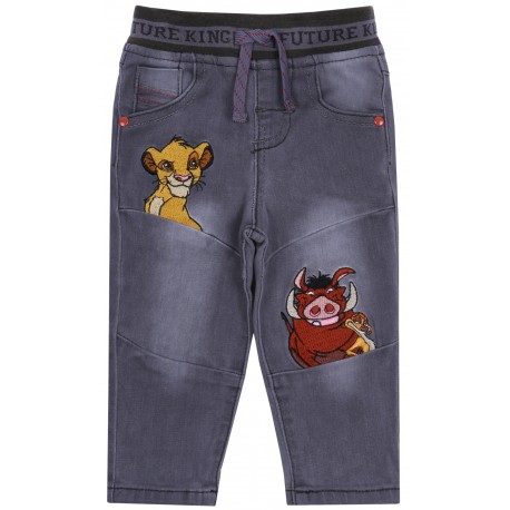Szare jeansy na gumce Timon i Pumba DISNEY
