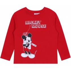 Rotes Sweatshirt/Bluse mit Aufdruck von Mickey Mouse DISNEY