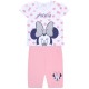Biało-różowy komplet niemowlęcy w kropki, koszulka + spodenki Myszka Minnie Disney