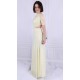 Yellow Short Sleeved, Cut Out Waist and Back Maxi Dress By John Zack