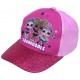 Dziewczęca,różowa czapka z brokatowym daszkiem L.O.L.Surprise!