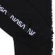 Czarne,ciepłe,chłopięce spodnie  dresowe z lampasem NASA
