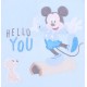 Blauer Strampleranzug aus Vlies Mickey Mouse