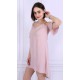 Light Pink, Cold-Shoulder Cut, Adjustable Cami Straps Mini Dress By John Zack 