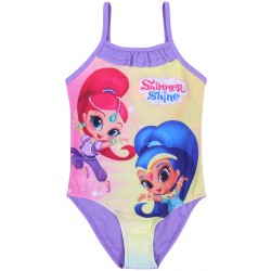 Jednoczęściowy,fioletowy kostium kąpielowy SHIMMER & SHINE