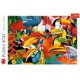 Puzzle 500 elementów-Kolorowe ptakiTREFL