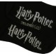 Czarne skarpetki ze złotym napisem Harry Potter