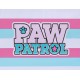 Parasolka dziecięca w  kolorowe pasy z motywem  Psi Patrol