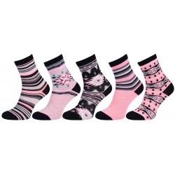 5x Sets Of Childrens' Funky Colourful Socks