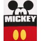 Biało-czerwony romper ze spodenkami z wizerunkiem Myszki Mickey