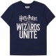 Granatowa bluzka na krótki rękaw z nadrukiem Harry Potter