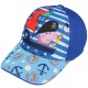Niebieska czapka z daszkiem dla chłopca Świnka Peppa