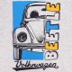 Szara, melanżowa koszulka dla chłopca Volkswagen