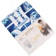 Bawełniany, biało- niebieski komplet pościeli 140x200 cm HARRY POTTER, certyfikat OEKO-TEX