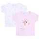 2x Cute Colourful T-shirt Polka Dot, Pink EARLY DAYS