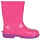 Jolies bottes de pluie roses avec semelle violette pour enfant Oli LEMIGO