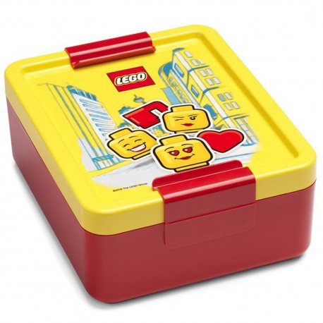 Czerwono-żółty lunchbox LEGO GIRL