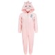 One Piece Warm Light Pink Unicorn Pyjamas