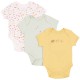 7x Baby Cotton Short Sleeves Multicolour Body Sleepers Rompers