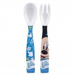 Disney Mickey Mouse Baby Blue Cutlery Fork Spoon