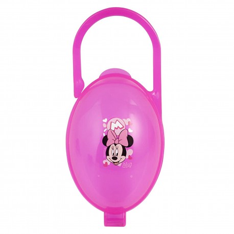 Pinkes Behälter für Schnuller Minnie Disney LULABI