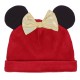 Rotes Baby-Weihnachtsset Strampler + Mütze Minnie Maus, Zertifikat ÖKO-TEX