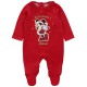 Świąteczny, czerwony komplet niemowlęcy pajacyk + czapka Myszka Minnie, certyfikat OEKO-TEX