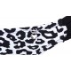 Bragas del traje de baño, leopardo, blanco-negro