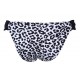 Black and white leopard print swimwear
