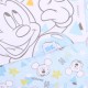2x babero/pañuelo azul y blanco Mickey Disney LULABI