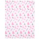 Disney Princesses 120x150 Mellow Pink White Blanket Throw