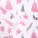 Biało-różowa narzuta/koc 120 cm x 150 cm Księżniczki Disney