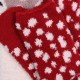 2x Świąteczne, czerwono-białe, wysokie skarpetki, OEKO-TEX