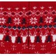 2x Ciepłe, czerwone skarpetki w świąteczny wzór, certyfikat OEKO-TEX