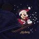 Granatowy świąteczny pajacyk + czapka Myszka Mickey DISNEY