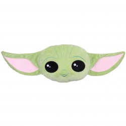 Zielona, miękka poduszka Baby Yoda, DISNEY 30x35 cm