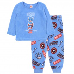 Niebieska, polarowa piżama niemowlęca Kapitan Ameryka MARVEL