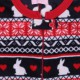 Navy Blue/Red One Piece Pyjama Onesie Rabbits Print Design For Girls