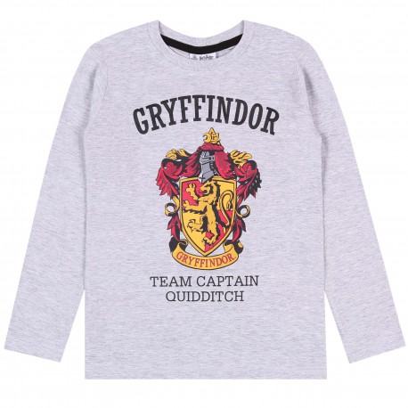 Szara bluzka z długim rękawem GRYFFINDOR Harry Potter