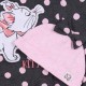 Grauer Strampleranzug mit pinken Tupfen + Mütze Katze Marie DISNEY, Zertifikat ÖKO-TEX