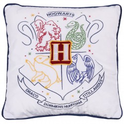 Granatowo-biała poduszka HOGWARTS Harry Potter 40x40 cm