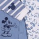Set bébé Mickey Mouse bleu et blanc, OEKO-TEX