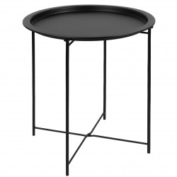RANDERUP Ś47 Czarny, metalowy stolik kawowy