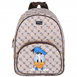 Disney Donald Duck Eco Leather Beige Brown Backpack